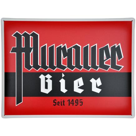 Murauer Bier Nostalgieschild in rot/schwarz/weiss