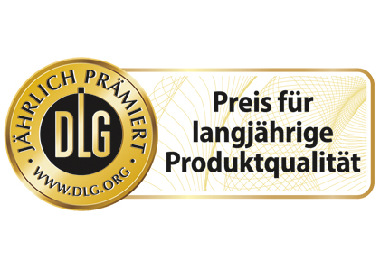 Medaille für Preis für langjährige Produktqualität von der DLG